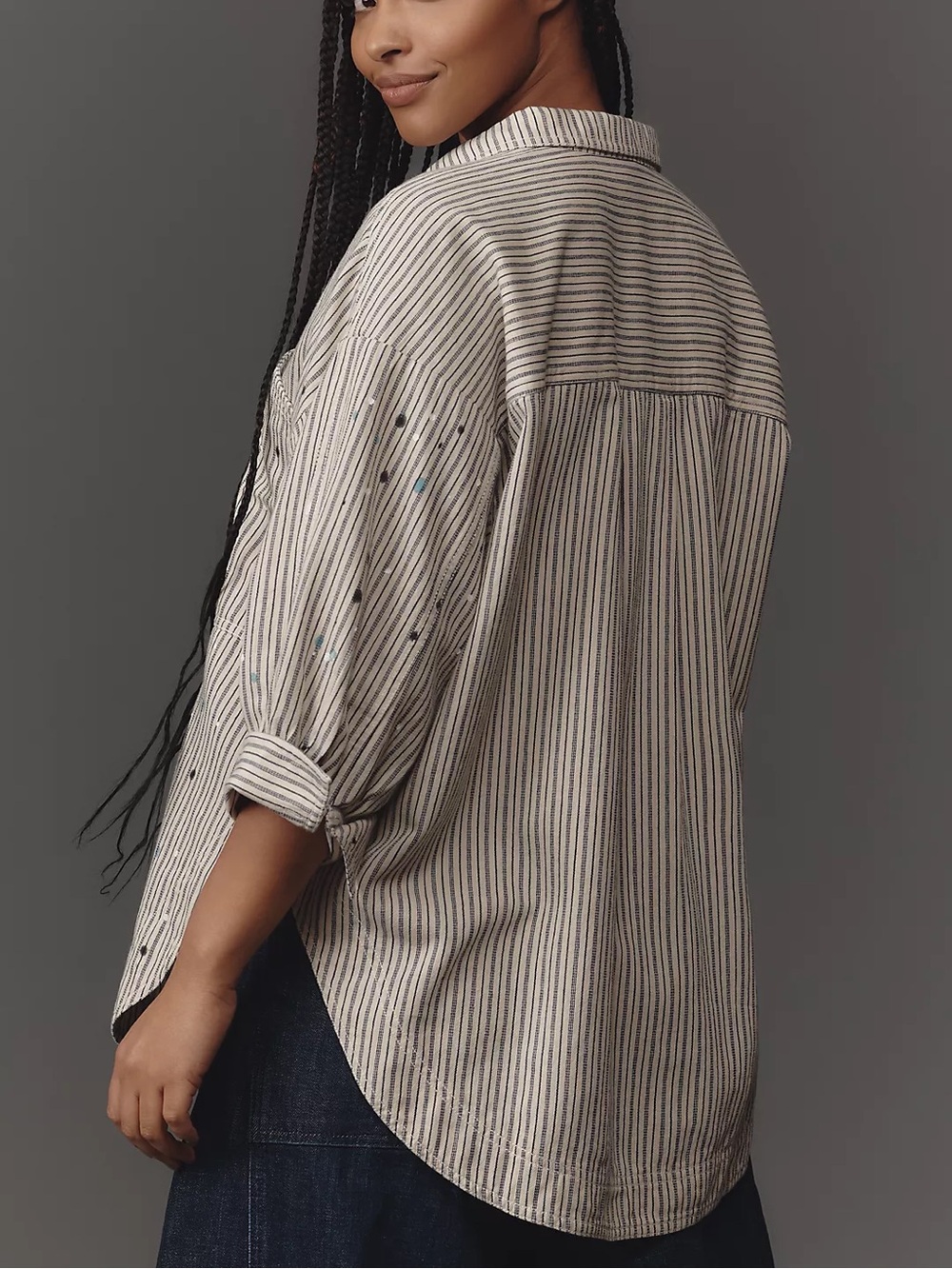 PILCRO Studio Smock Buttondown Shirt - Picture 2 of 6